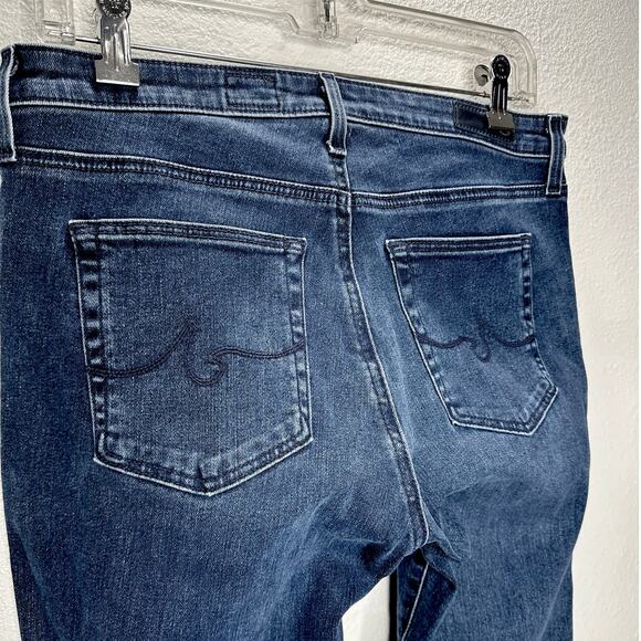 AG Dark Wash The Harper Essential Straight Raw Hem Jeans 29 - Picture 8 of 15